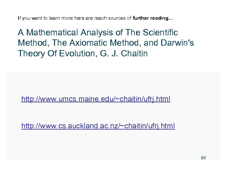 If you want to learn more here are reach sources of further reading… A