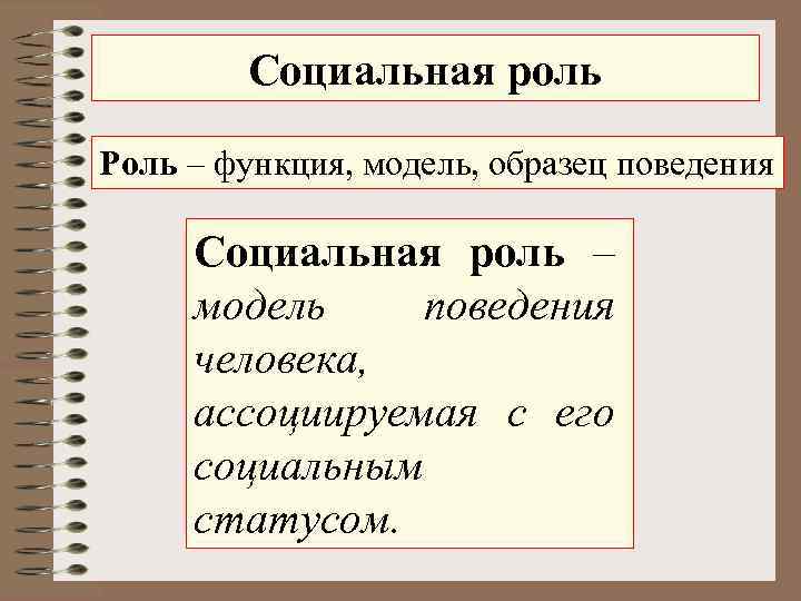 1 социальные роли и поведение личности