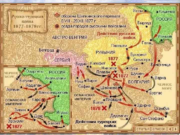 Ход русско-турецкой войны Балканский фронт 7. Три неудачных штурма Плевны. Штурмы Плевны окончились полной