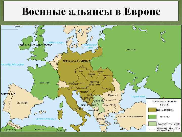 Военные альянсы в Европе 