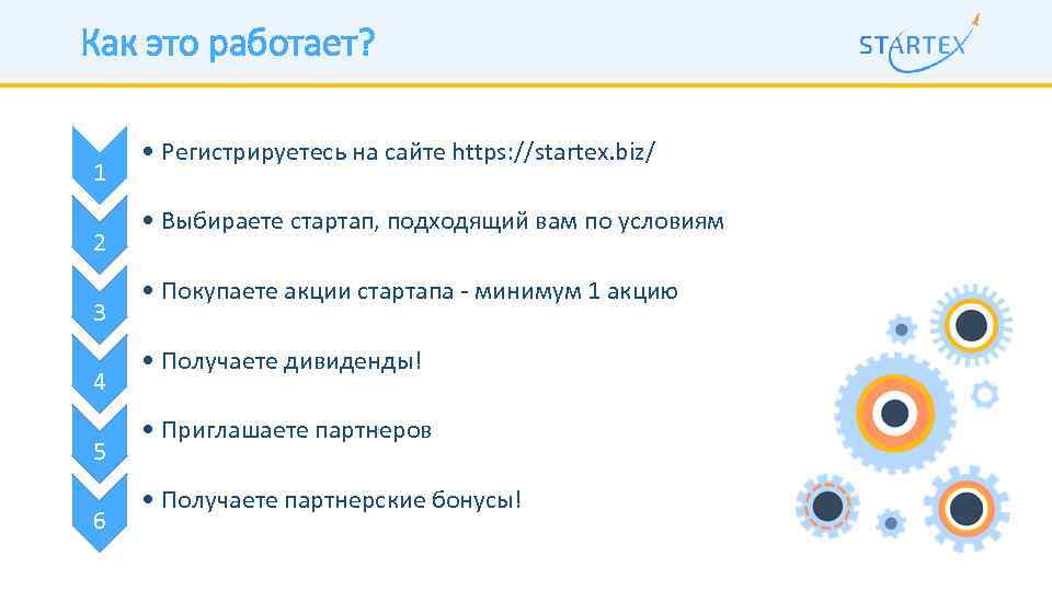 Как это работает? 1 2 3 4 5 6 • Регистрируетесь на сайте https: