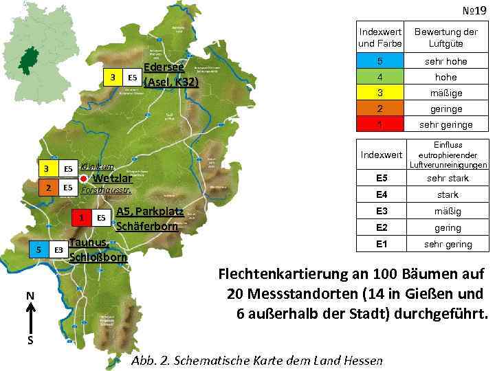 № 19 Indexwert und Farbe E 5 Klinikum 2 E 5 Forsthausstr. Wetzlar 5