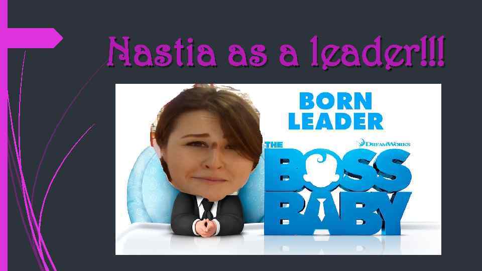 Nastia as a leader!!! 