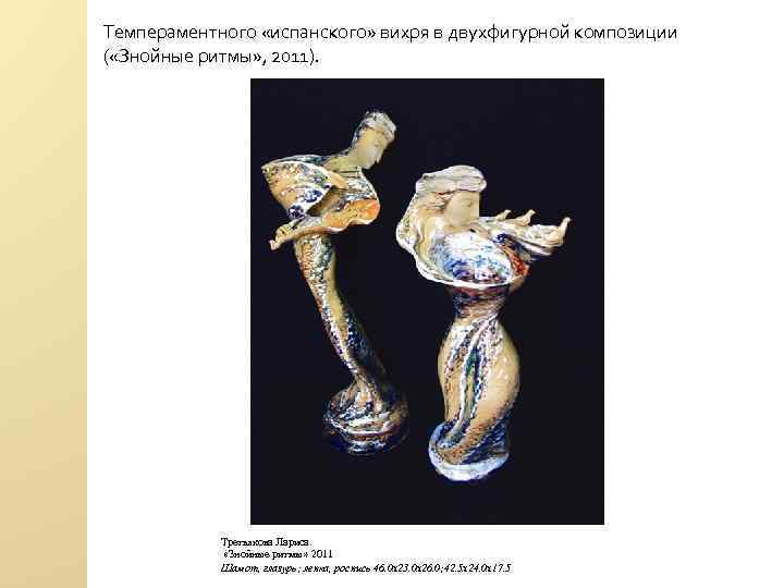 Темпераментного «испанского» вихря в двухфигурной композиции ( «Знойные ритмы» , 2011). Третьякова Лариса. «Знойные