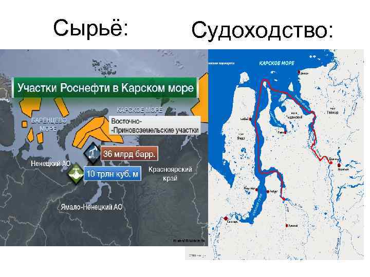 Сырьё: Судоходство: 
