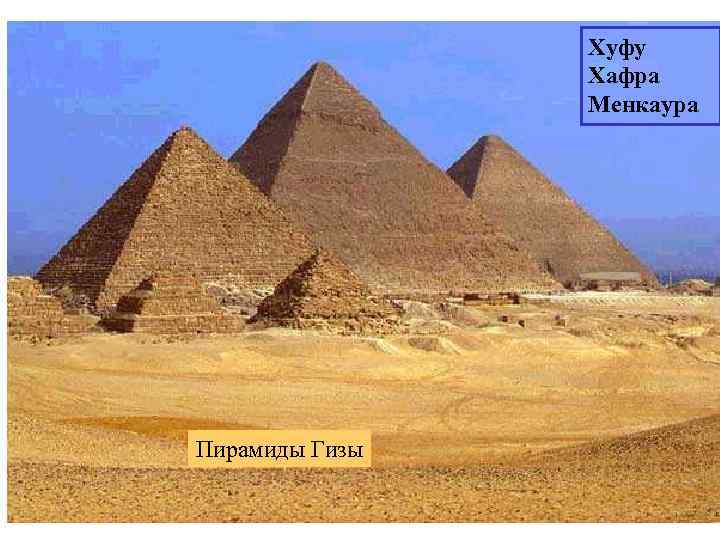Хуфу Хафра Менкаура Пирамиды Гизы 