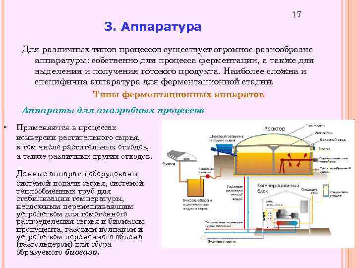 3. Аппаратура 17 Для различных типов процессов существует огромное разнообразие аппаратуры: собственно для процесса