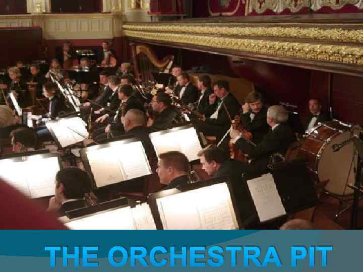 THE ORCHESTRA PIT 