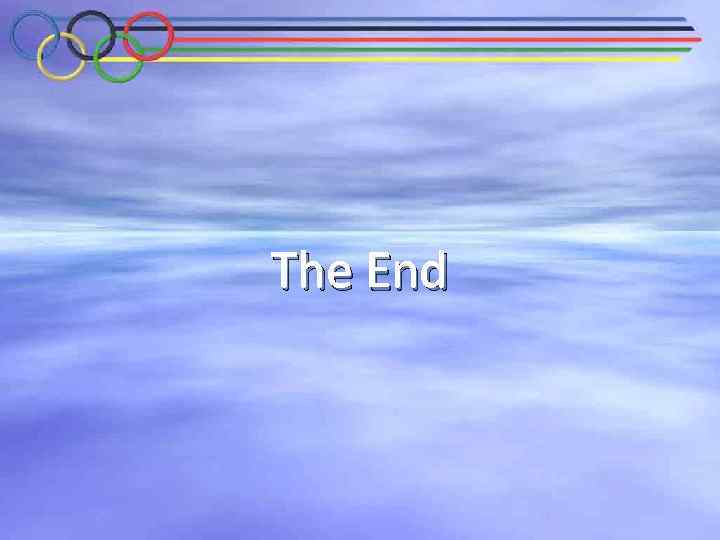 The End 