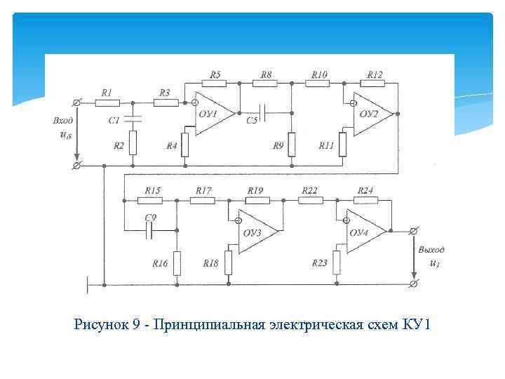 Рисунок 9 - Принципиальная электрическая схем КУ 1 