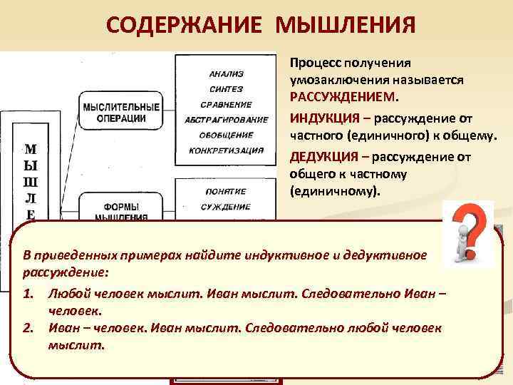 Содержание мышления. Анализ Синтез мышление суждение умозаключение. Формы единицы мысленного процесса. Сколько разделов в обществознании.