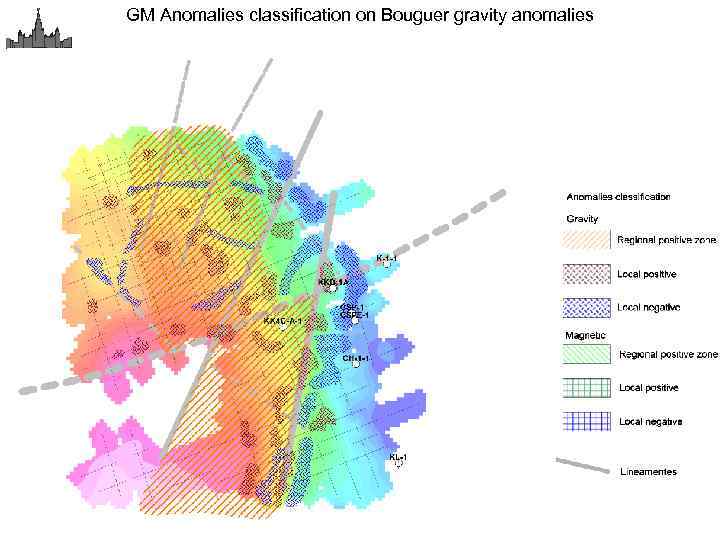 GM Anomalies classification on Bouguer gravity anomalies 