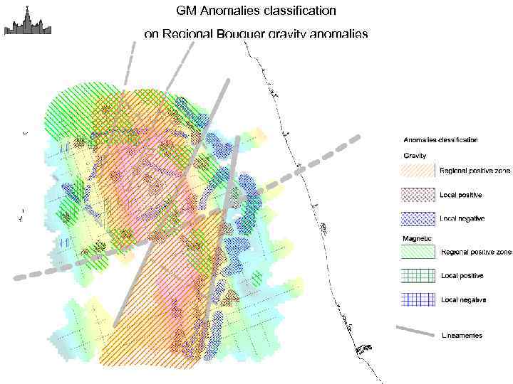GM Anomalies classification on Regional Bouguer gravity anomalies 