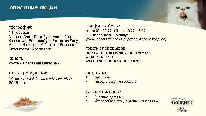 описание акции география: 11 городов: Москва , Санкт-Петербург, Новосибирск, Краснодар , Екатеринбург, Ростов-на-Дону ,