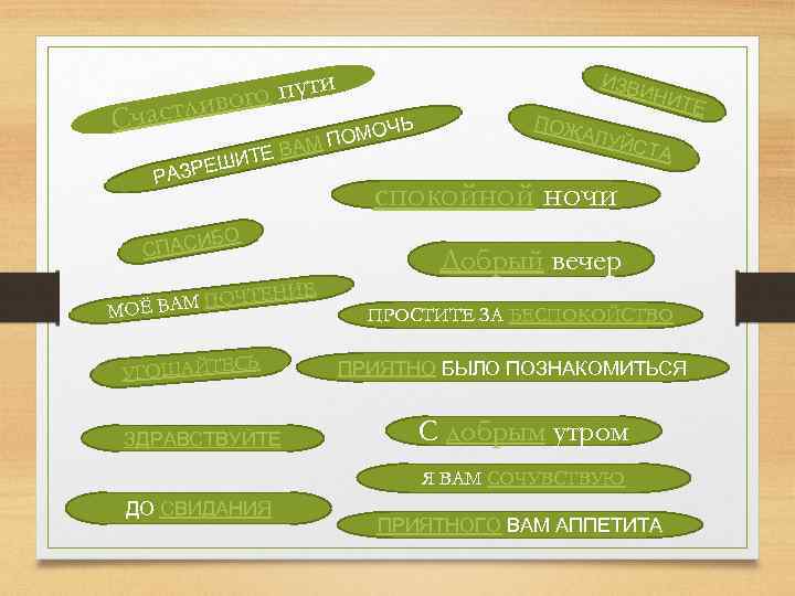 го пути иво Счастл ИЗВ ИНИ Ь Ч ПОМО М ТЕ ВА И ЗРЕШ