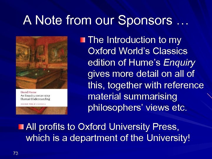 A Note from our Sponsors … The Introduction to my Oxford World’s Classics edition