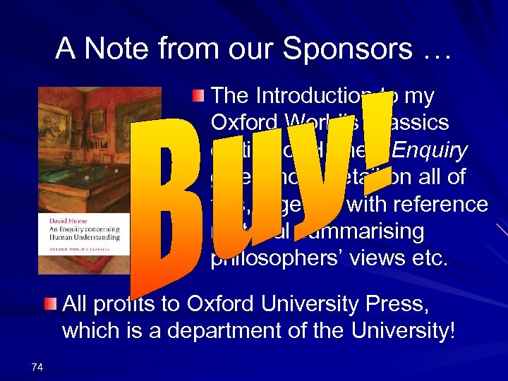 A Note from our Sponsors … The Introduction to my Oxford World’s Classics edition