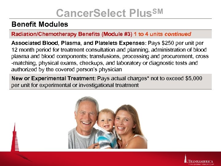 Cancer. Select Plus. SM Benefit Modules Radiation/Chemotherapy Benefits (Module #3) 1 to 4 units