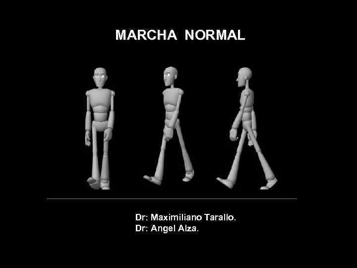 MARCHA NORMAL Dr: Maximiliano Tarallo. Dr: Angel Alza. 