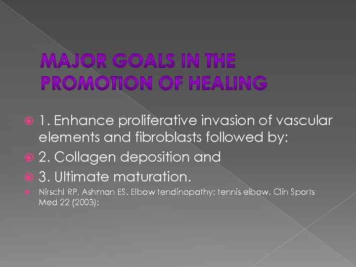 1. Enhance proliferative invasion of vascular elements and fibroblasts followed by: 2. Collagen deposition