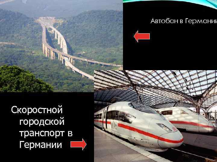 Автобан в Германии Скоростной городской транспорт в Германии 
