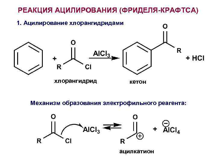 Реакция фриделя крафтса