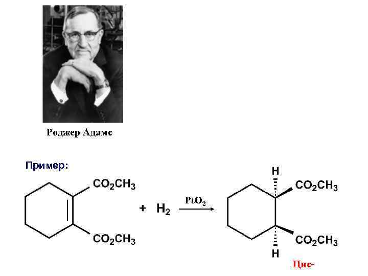 Роджер Адамс Пример: Pt. O 2 Цис- 