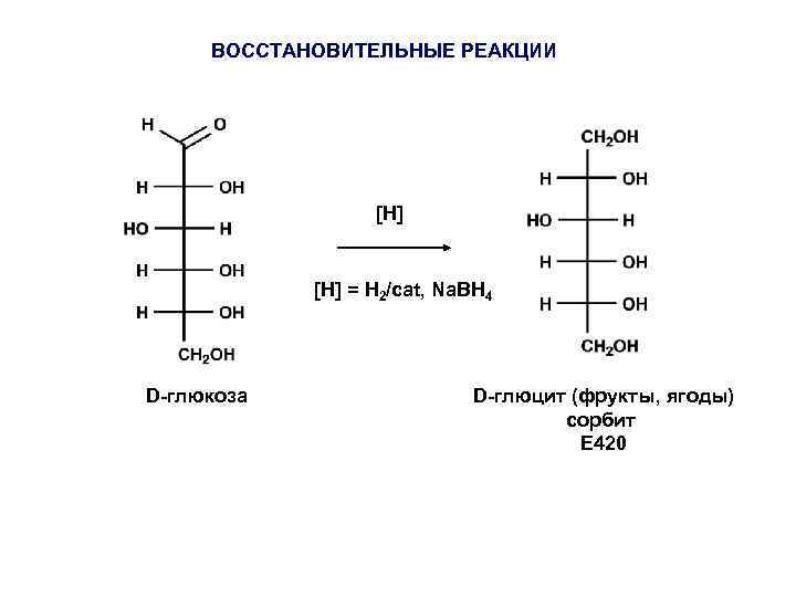 Уравнение реакции восстановления