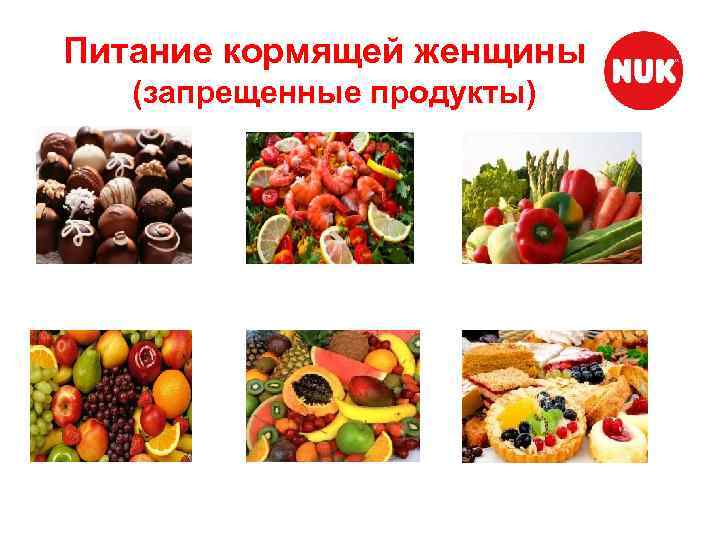 Питание кормящей женщины (запрещенные продукты) 