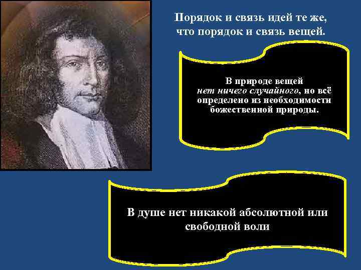 Порядок и связь идей те же, что порядок и связь вещей. В природе вещей
