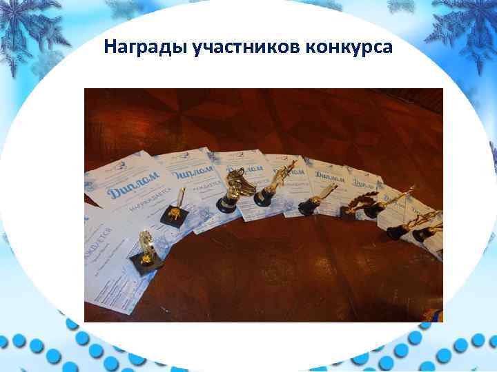 Награды участников конкурса 