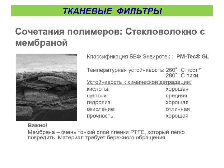 ТКАНЕВЫЕ ФИЛЬТРЫ 