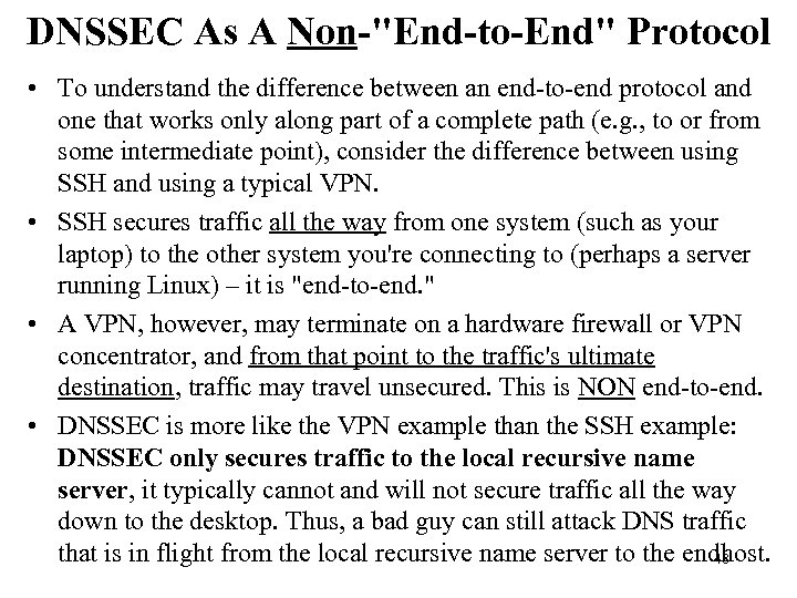 DNSSEC As A Non-