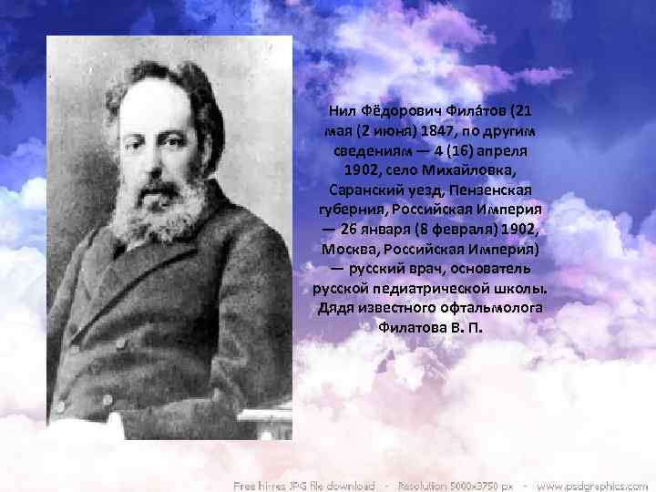 Нил Фёдорович Фила тов (21 мая (2 июня) 1847, по другим сведениям — 4