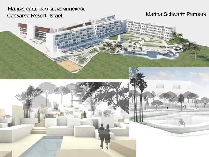 Малые сады жилых комплексов Caesarea Resort, Israel Martha Schwartz Partners 