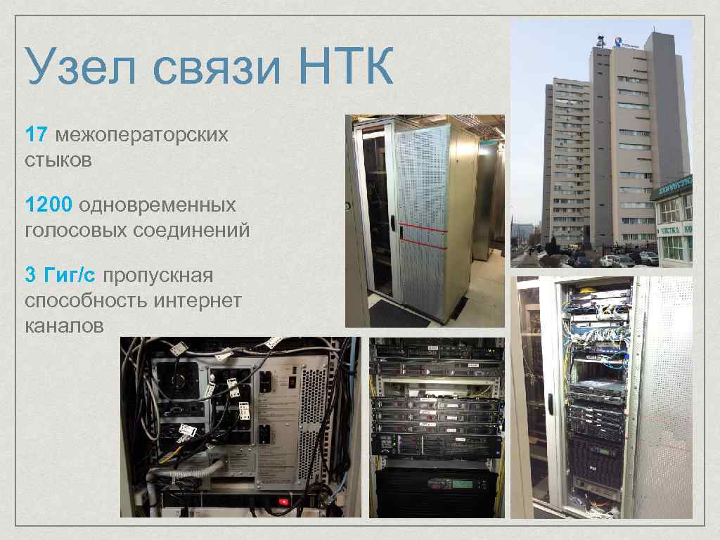 Узел связи НТК 17 межоператорских стыков 1200 одновременных голосовых соединений 3 Гиг/с пропускная способность