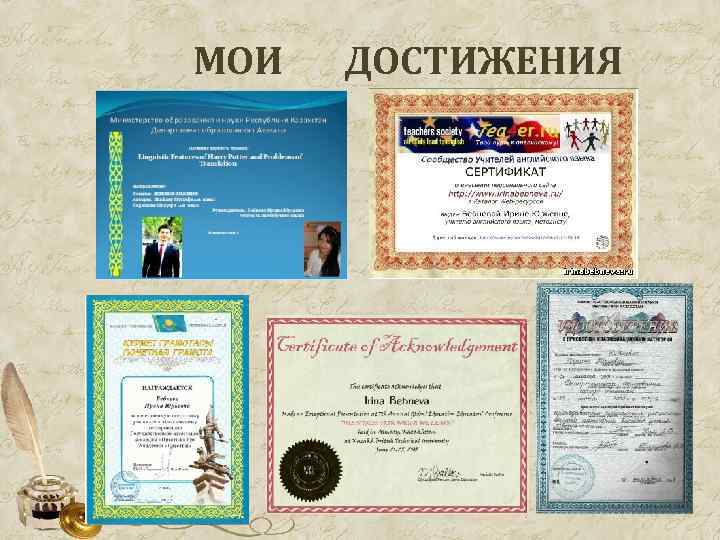 МОИ ДОСТИЖЕНИЯ 