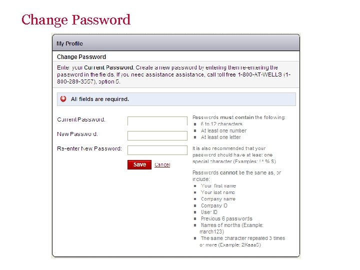 Change Password 