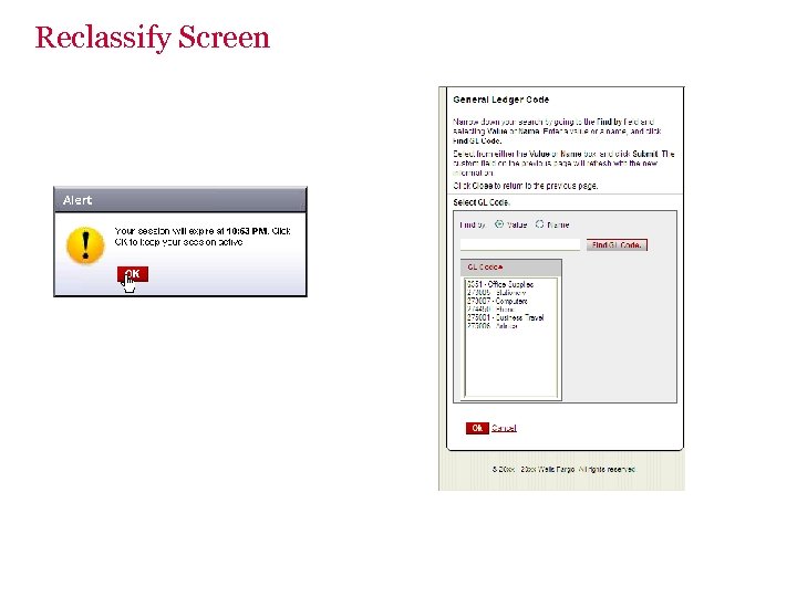 Reclassify Screen 