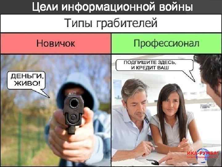 Цели информационной войны 