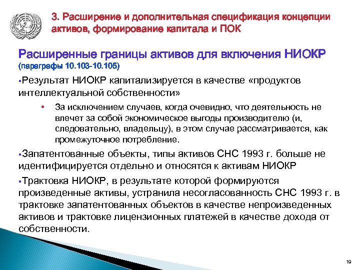 3. Расширение и дополнительная спецификация концепции активов, формирование капитала и ПОК Расширенные границы активов