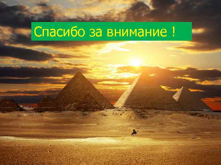 Спасибо за внимание ! 