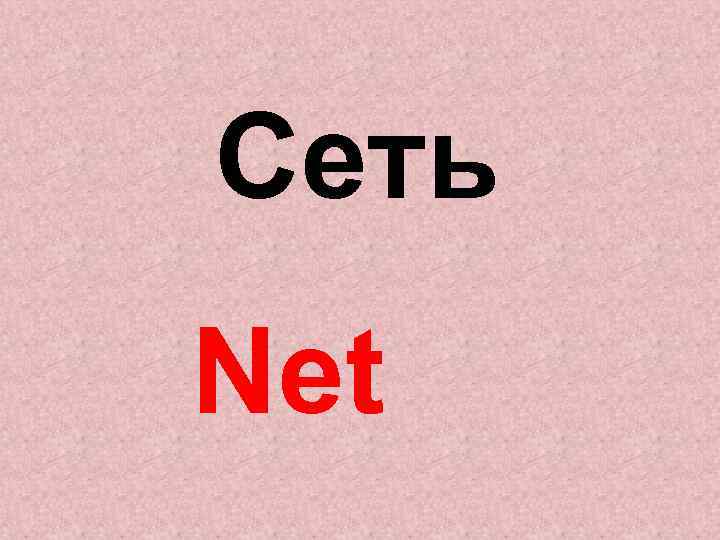 Сеть Net 