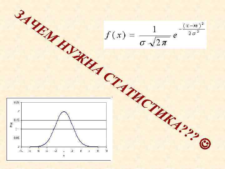 ЗА ЧЕ М НУ Ж НА СТ АТ ИС ТИ К А? ? ?