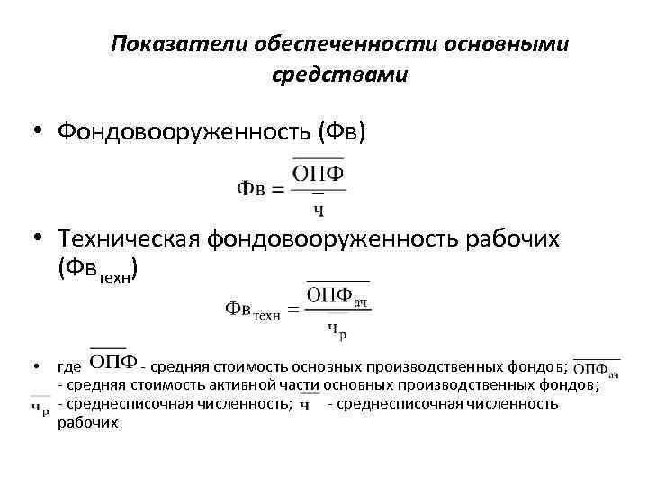 Коэффициент обеспеченности собственными средствами