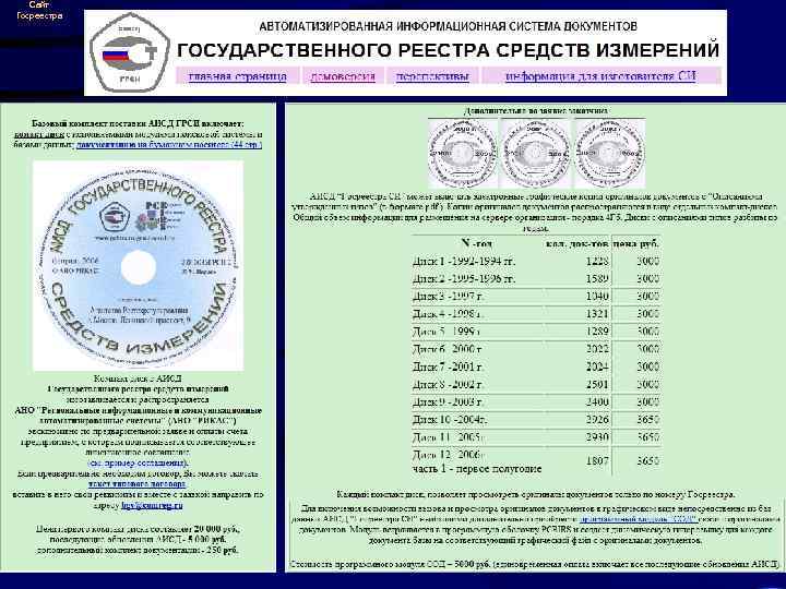 Сайт Госреестра 