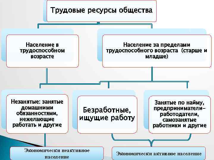 Прокомментируйте схему состав трудовых ресурсов россии в 2012