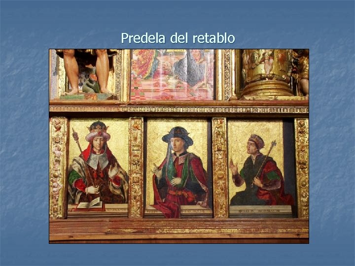 Predela del retablo 