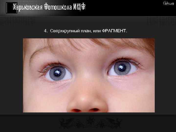 4. Сверхкрупный план, или ФРАГМЕНТ. 