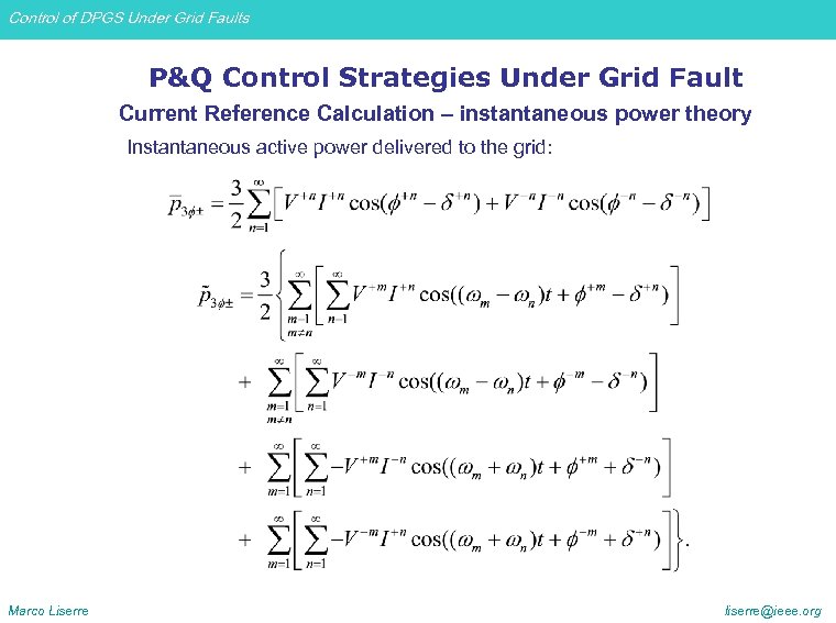 Control of DPGS Under Grid Faults P&Q Control Strategies Under Grid Fault Current Reference